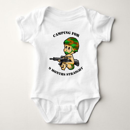 Baby voor kampeercampagne romper (Voorkant)
