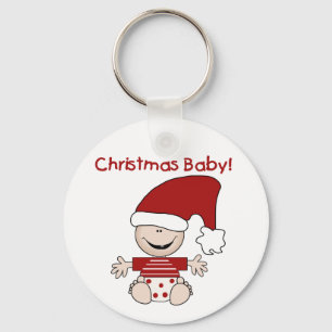 Baby voor kerstmis en cadeaus sleutelhanger