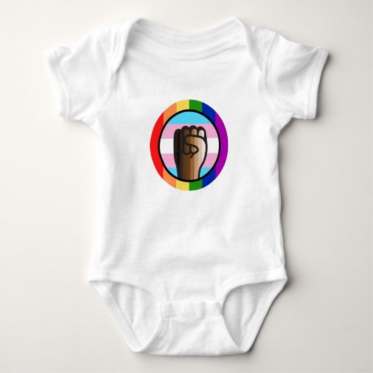Baby voor onrecht omhelzen romper (Voorkant)