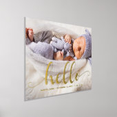 Baby voor scriptletters "Hallo" Folie Afdrukken (Laagn)