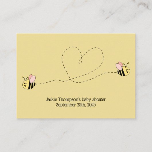 Baby voor tweelingbehuizing informatiekaartje (Achterkant)