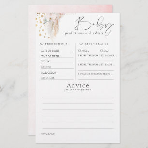 Baby voorspelling en adviesgame