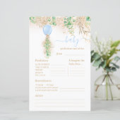 Baby voorspelling en adviesgame (Staand voorkant)