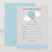 Baby voorspelling warme lucht Kaart (Voorkant / Achterkant)