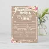 Baby Voorspellingen en Advieskaart Kaart (Staand voorkant)