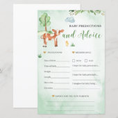 Baby voorspellingen en Baby shower (Voorkant / Achterkant)