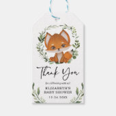 Baby Vos Eucalyptus Groene Bladeren Bruiloft Favor Cadeaulabel (Voorkant)