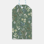 Baby Vos Eucalyptus Groene Bladeren Bruiloft Favor Cadeaulabel (Achterkant)