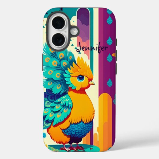 Baby-vredesontwerp met aangepaste naam Case-Mate iPhone case (Achterkant)