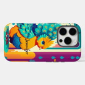 Baby-vredesontwerp met aangepaste naam Case-Mate iPhone case (Achterkant (horizontaal))