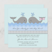 Baby walvis Geslacht onthullen Kaart (Voorkant / Achterkant)