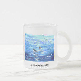 Baby walvissen, Gloucester, MA. Matglas Koffiemok