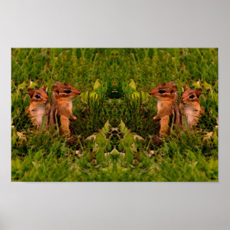 Baby Wangetjes Natuur Dieren Kunst Poster
