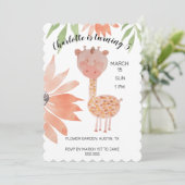 Baby Waterverf handbeschilderd Feestdagenkaart (Staand voorkant)