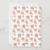 Baby Waterverf handbeschilderd Feestdagenkaart (Achterkant)