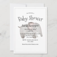 Baby Waterverf olifant Moderne Baby shower