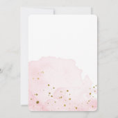 Baby waterverf Sprinkle - Roze Kaart (Achterkant)