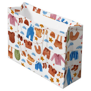 Baby waterverf Verjaardag Baby shower  Groot Cadeauzakje