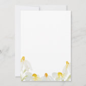 Baby waterverf wildflower aankondiging (Achterkant)