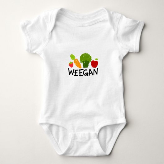 Baby Weegan Bodysuit - licht (Voorkant)