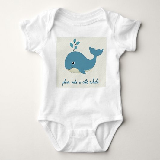 baby Whale kleding Romper (Voorkant)