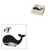 Baby Whale Rubberstempel (Gestempeld)