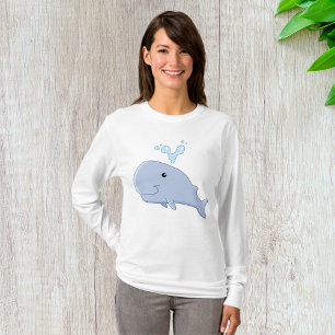 Baby Whale Women Long-Sleeve T-shirt
