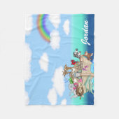 Baby Wieg Fleece Blanket Noahs Ark Baby shower (Voorkant)