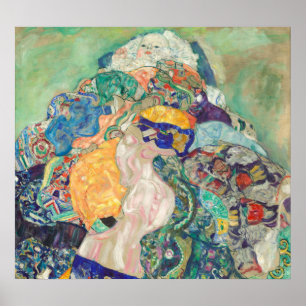 Baby (Wieg) - Gustav Klimt Fijne Kunst Poster