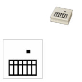 baby wieg 	rubberstempel (Gestempeld)