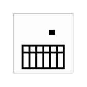 baby wieg 	rubberstempel (Afrduk)