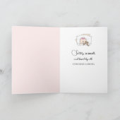 Baby Wieg voor pasgeborenen Gefeliciteerd Kaart (Binnen)