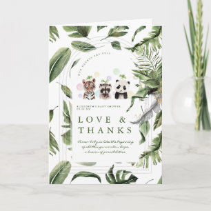Baby Wilde Dieren Baby Shower Dank Je Bedankkaart