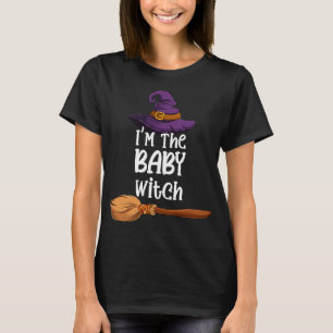 Baby Witch Funny Halloween Kostuum Pet & Broom T-shirt