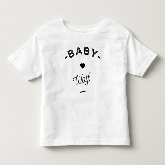 Baby wolf kinder shirts (Voorkant)