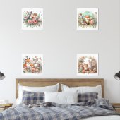 Baby Woodland Animals Nursery Print Set (Chambre à coucher)