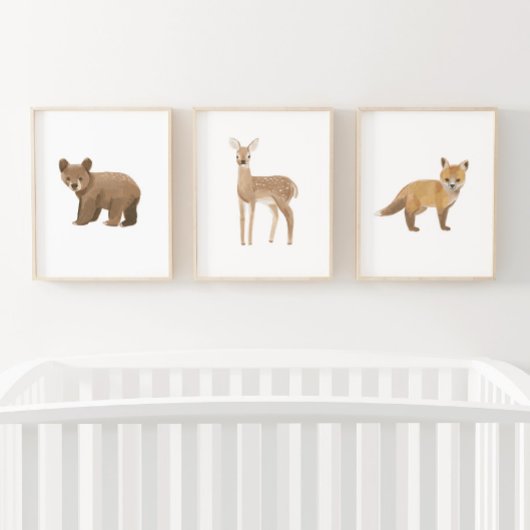 Baby Woodland Animaux Décor de pépinière