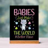 Baby word art monde nursery (Neutre)