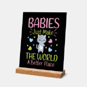Baby word art monde nursery (Angle)