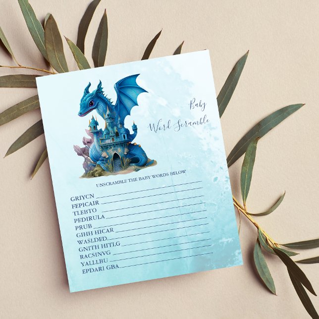 Baby Word Scramble Baby shower Game (Creator heeft geüpload)