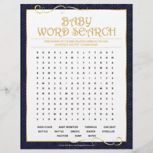 Baby Word Scramble [Golden Blue] Briefhoofd