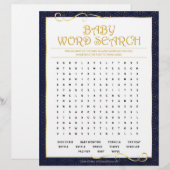 Baby Word Scramble [Golden Blue] Briefhoofd (Voorkant / Achterkant)