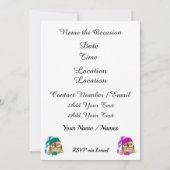 Baby x 2 Lucky You ! Invitation Twins (Dos)