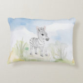 Baby Zebra Accent Kussen (Achterkant)