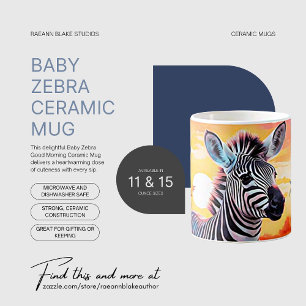 Baby Zebra Good Morning Céramique Mug