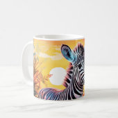 Baby Zebra Good Morning Céramique Mug (Devant gauche)