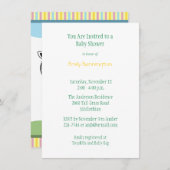 Baby Zebras Baby shower Invitation (Devant / Derrière)