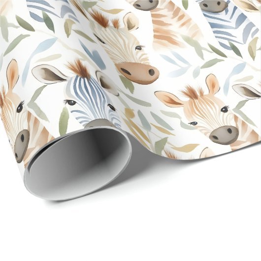 Baby zebra's cadeaupapier (Rol Hoek)