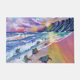 Baby Zee Schildpadden van Kauai Hawaii Deurmat