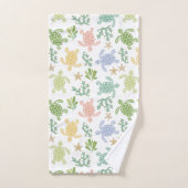 Baby Zee Turtles Roze Bad Handdoek (Handdoek)